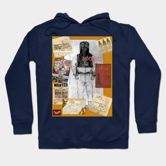 Zodiac Killer - Inspiration / Influences Collage Hoodie by Beanietown Media Designs